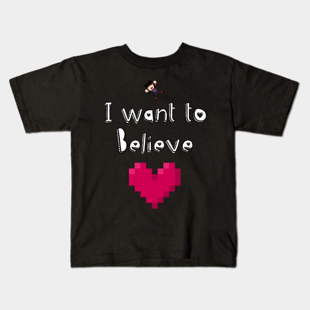 Ovonele - I want to Believe Kids T-Shirt by Bloodmoon-Pictures